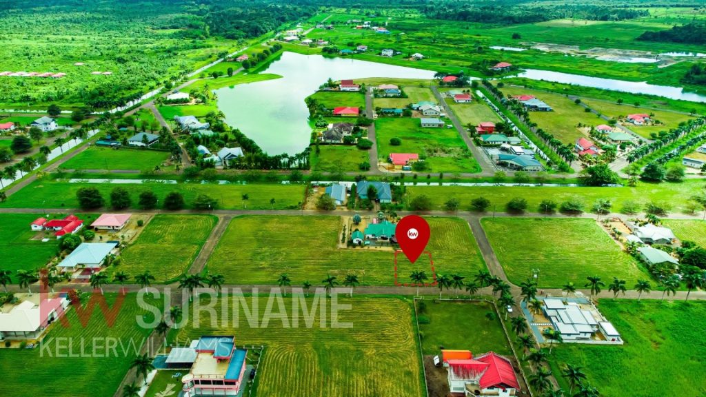Te koop: bouwkavel 1.424 m² – Palm Village, Commewijne