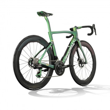 2025 Pinarello Dura Ace Di2 – SRM Crankset – Luxter Green 1k Road Bike | WAREHOUSEBIKE